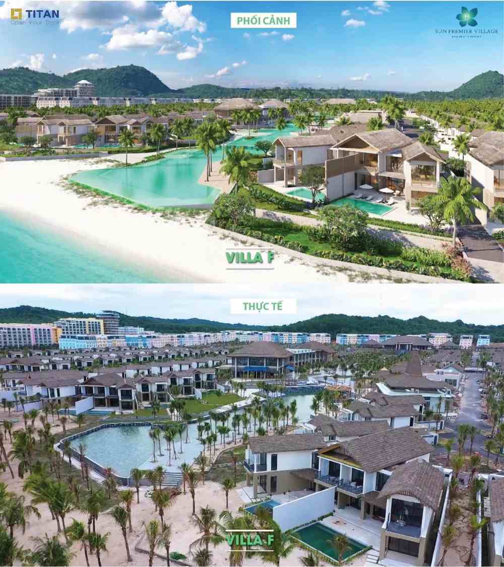 hình thực tế biệt thự bãi kem - kem beach resort