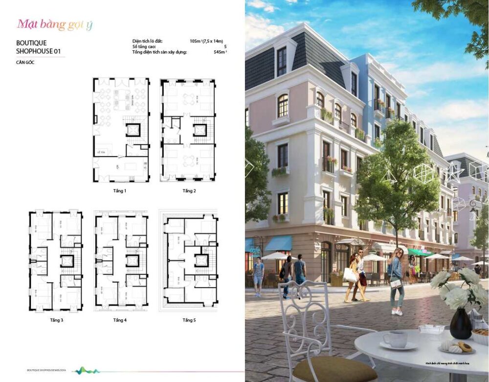 mặt bằng căn góc boutique shophouse melodia-01