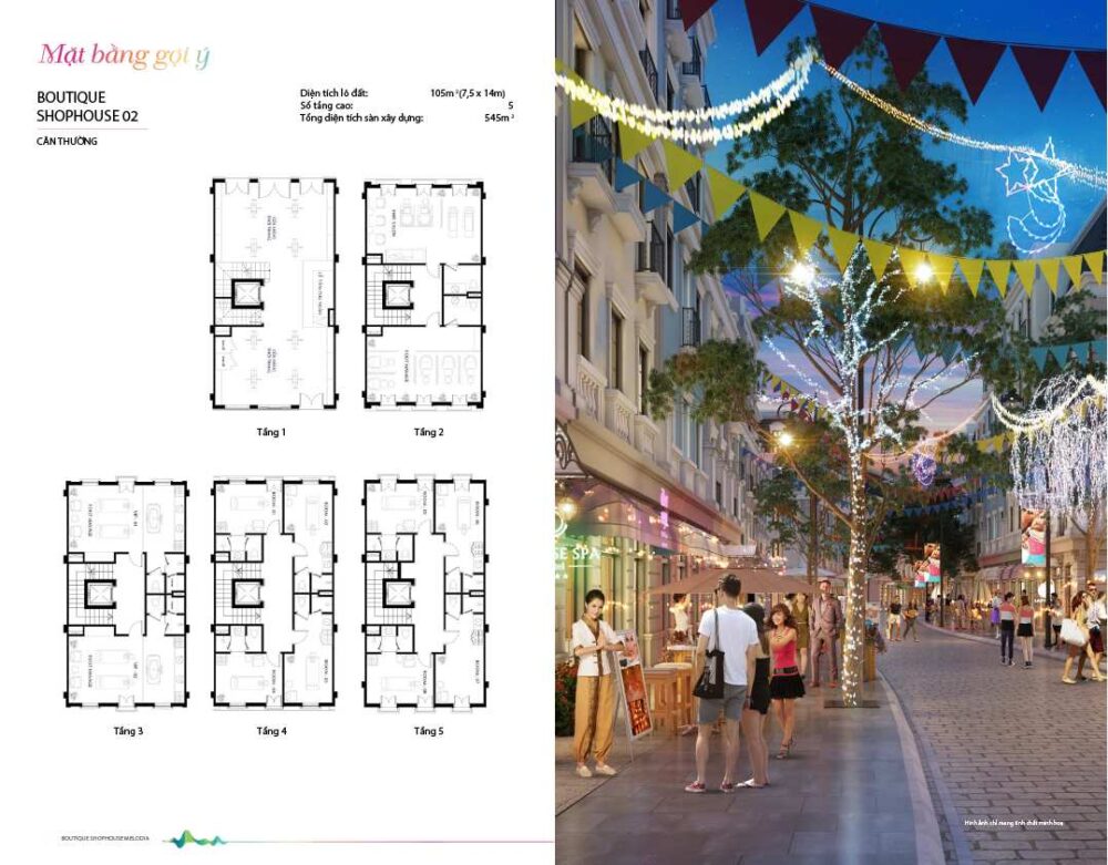 mặt bằng căn thường boutique shophouse melodia-01