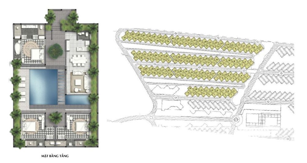 mặt bằng villa d-01