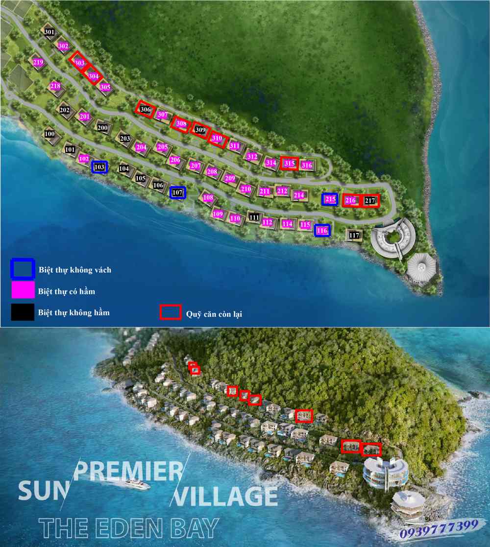 quỹ căn Vip 50 Mũi Ông Đội The Eden Bay Phú QUốc