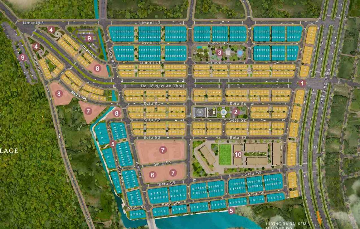 Tổng mặt bằng dự án Sun Grand City New An Thới