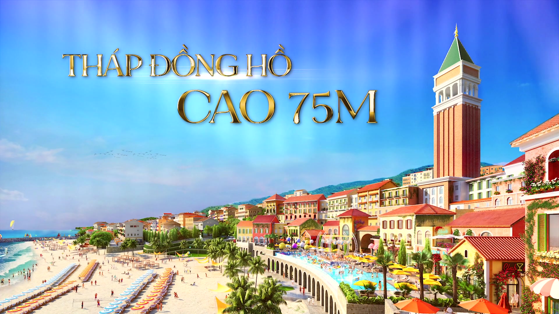 tháp đồng hồ địa trung hải sun group phú quốc