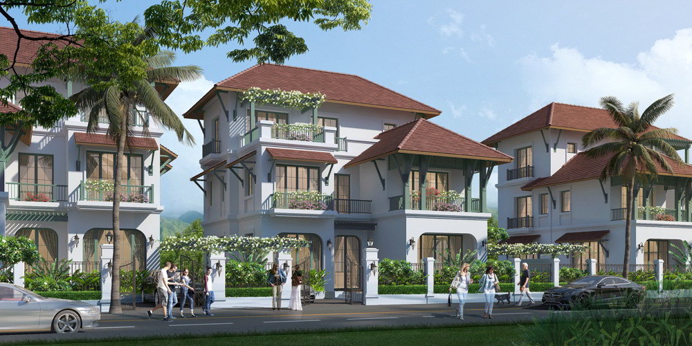 biệt thự đơn lập làng nhiệt đới sun tropical village