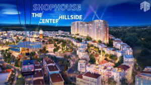 toàn cảnh shophouse the center hillside sun group