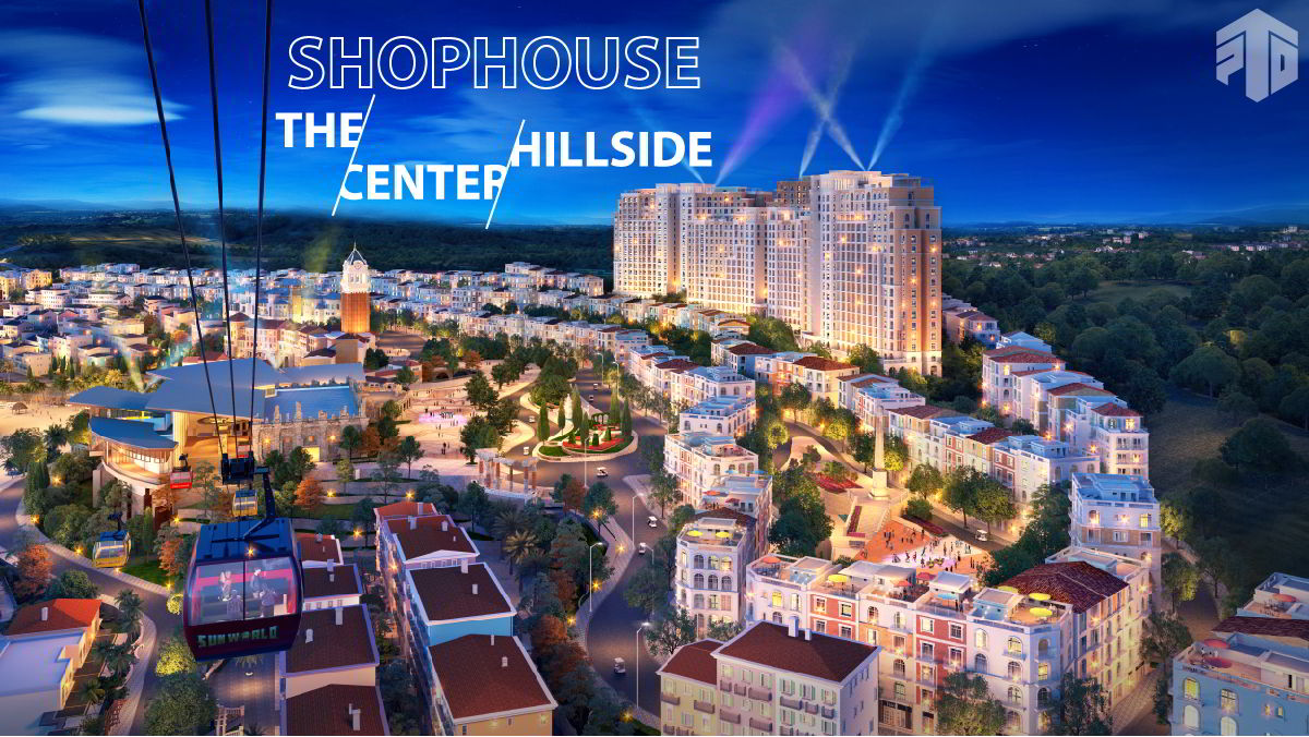 toàn cảnh shophouse the center hillside sun group