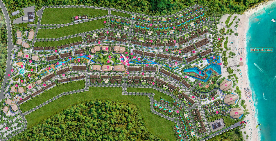 mặt bằng dự án bãi sao sunrise park villa