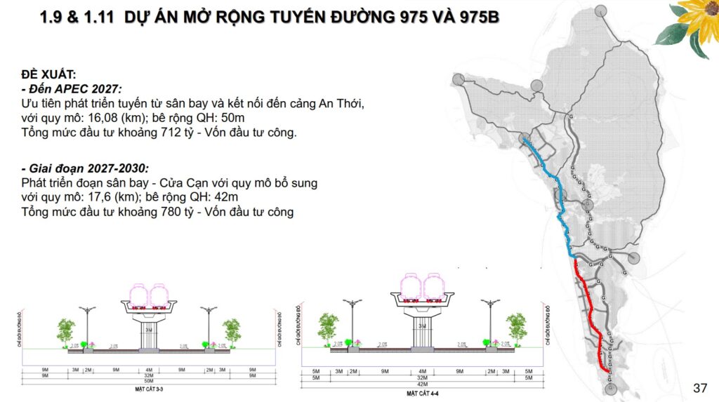 Mở rộng tuyến đường DT 975 và 975B